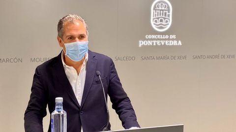 El portavoz municipal del PP de Pontevedra, Rafa Domínguez