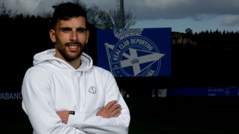 Eneko Bóveda, en la ciudad deportiva de Abegondo