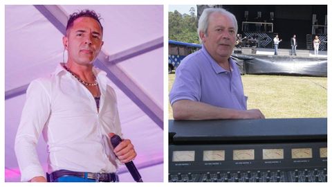 El cantante José Luis Rodríguez, «Puma», y el empresario Francisco Pico