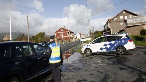 Imagen de archivo de un control realizado por la Policía Local de A Pobra