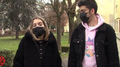 Alba y Rafa son dos alumnos del IES Blanco Amor de Ourense que protagonizan el vídeo que muestra el centro a los alumnos y familias interesados en matricularse
