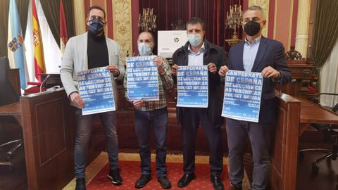A la presentación del campeonato acudieron Manuel Pérez, Gonzalo Pérez Jácome, Alberto Estévez y Roberto Baratta