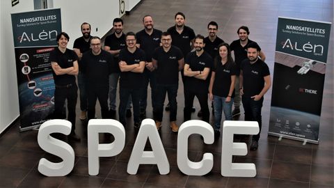 Parte del equipo de Aln Space en una imagen del 2019. Actualmente, la mayor parte de la plantilla est teletrabajando