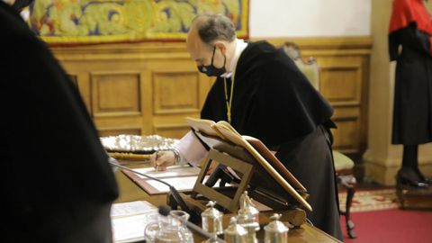 Acto de toma de posesión del rector de la Universidad de Oviedo, Ignacio Villaverde