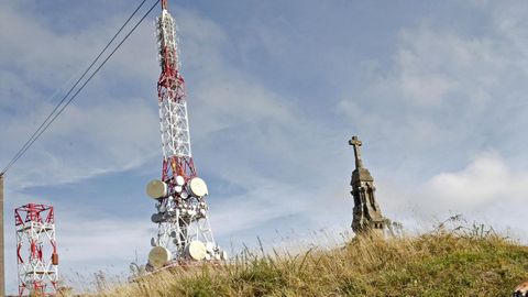 Antenas del Monte Pedroso, donde se produjo el suceso
