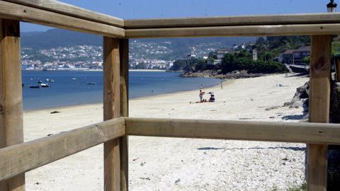 Playa de Beluso, en Bueu