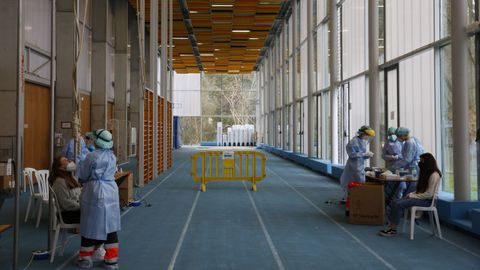 Cribado realizado esta semana en el campus universitario de Pontevedra