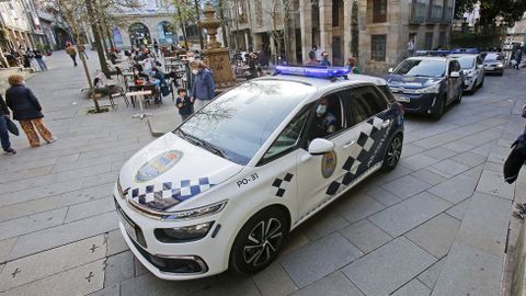 La policía controla que se cumplan las normas Covid en las terrazas