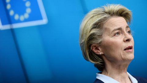 La presidenta de la Comisión Europea, Ursula Von der Leyen