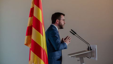 El vicepresidente en funciones de la Generalitat, Pere Aragonès