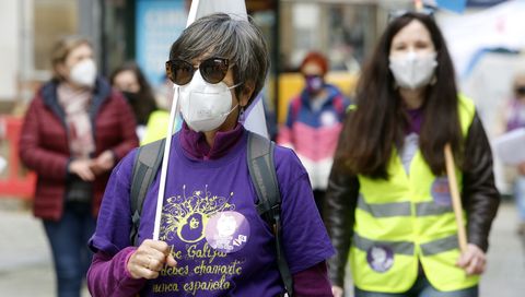 Protesta en Vilagarcía