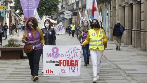 Protesta en Vilagarcía