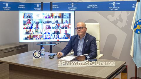 Baltar participó en la reunión telemática de la comisión de gobiernos provinciales de la FEMP