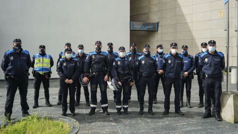 Miembros de la Policía Local de Ourense