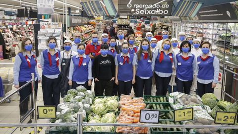 El equipo del supermercado Eroski de Seixalbo