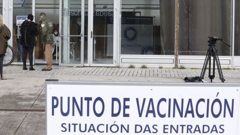 Vacunación masiva esta mañana en ExpoCoruña