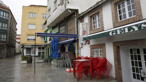 Hostelería cerrada en A Pobra durante el primer estado de alarma