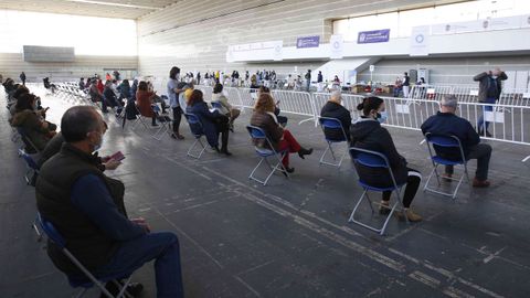 Jornada de vacunación masiva en el recinto ferial de Pontevedra