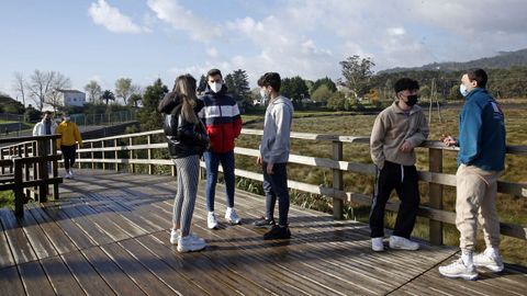 Chequeo en el paseo boirense del rio Coroño
