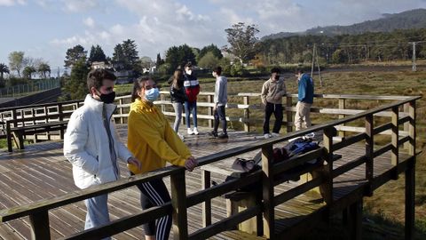 Chequeo en el paseo boirense del rio Coroño