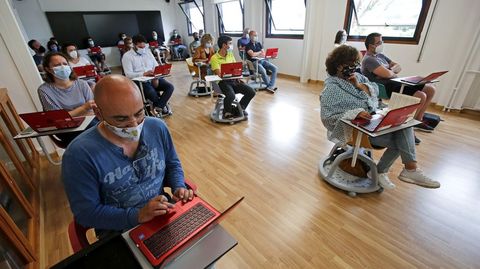 Imagen de uno de los cursos sobre el libro digital que se organizó el pasado julio para profesores de Pontevedra