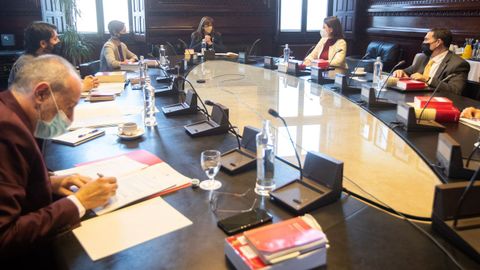La Mesa del Parlamento catalán se reunió ayer por primera vez