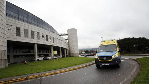 Hospital Montecelo, en Pontevedra, donde este viernes hay 10 pacientes covid en planta y otros 7 en uci