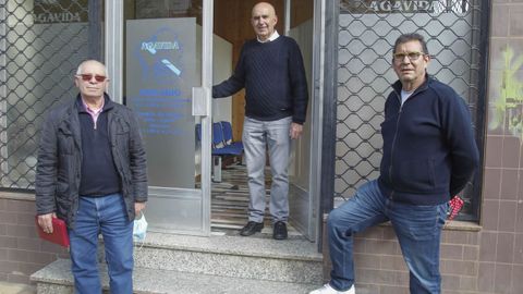 Ramón Río, Xoán Xosé Pita y Rafael Pillado, en Agavida