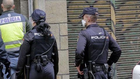 Imagen de archivo de una intervención de la Policía Nacional