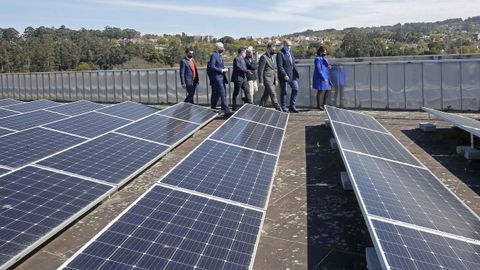 Los paneles fotovoltaicos instalados en las facultades de Ciencias Sociais y de Educación e do Deporte, en el campus de Pontevedra