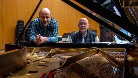 El barítono Eliseu Mera y el pianista Cándido Cabaleiro