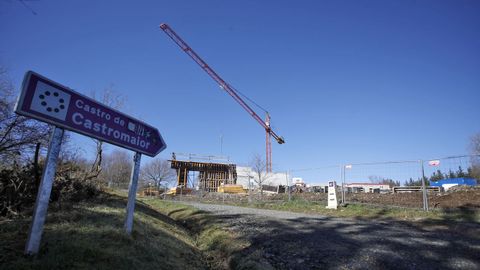 Construcción del centro de visitantes de Castromaior