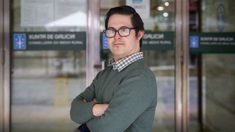 Jacobo, usuario de Down Ourense y trabajador de la Consellería de Medio Rural