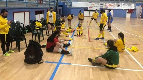 Amistoso Fisober-Meigas, el pasado domingo
