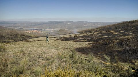 Imagen de archivo de un incendio forestal en Calvos de Randín