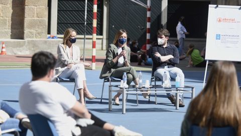 La conselleira Fabiola García durante una visita este lunes al centro juvenil Abertal