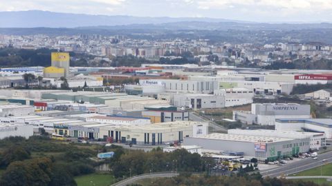 Vista del polígono industrial de O Ceao