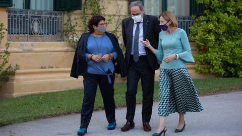 Dolors Bassa, Quim Torra y Carme Forcadell, en una imagen de archivo