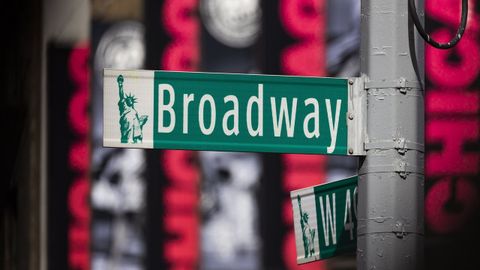 Cartel de Broadway, en Times Square, Nueva York