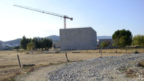 Imagen de archivo de las obras del auditorio, ya en funconamiento