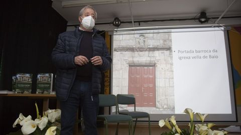 Evaristo Domínguez, en el IES de Baio
