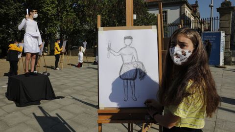 Los alumnos del Otero Pedrayo celebran el Día Mundial del Arte