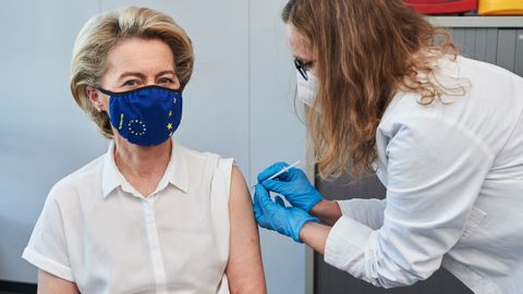 La presidenta de la Comisión, Ursula von der Leyen