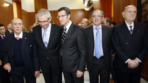 Os cinco presidentes da Xunta desde as primeiras eleccións en 1981