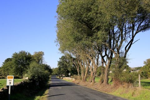 Imagen de la carretera en el tramo del municipio de Friol