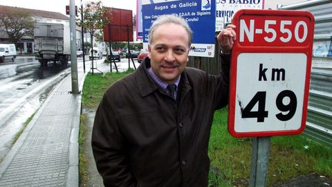 Manuel Mirás accedió a la alcaldía de Oroso por segunda vez en el 2002, año al que corresponde la imagen
