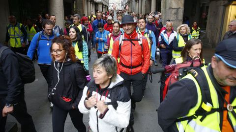 Imagen de la salida de la Pontevedrada del año 2017