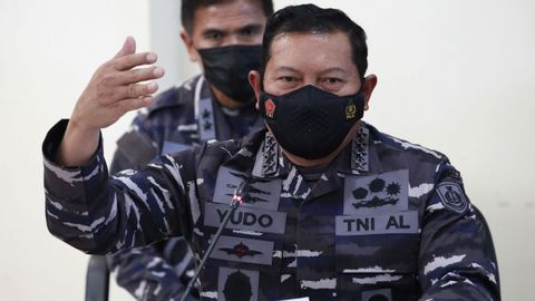 El jefe del Estado mayor de la Marina indonesia, Yudo Margono