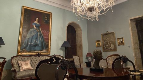 Otra de las estancias del pazo de Meirás
