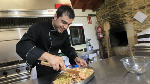 Jorge López, gerente de O Forno de Tovar, en el pazo de Tovar en Lourenzá, en imagen de archivo